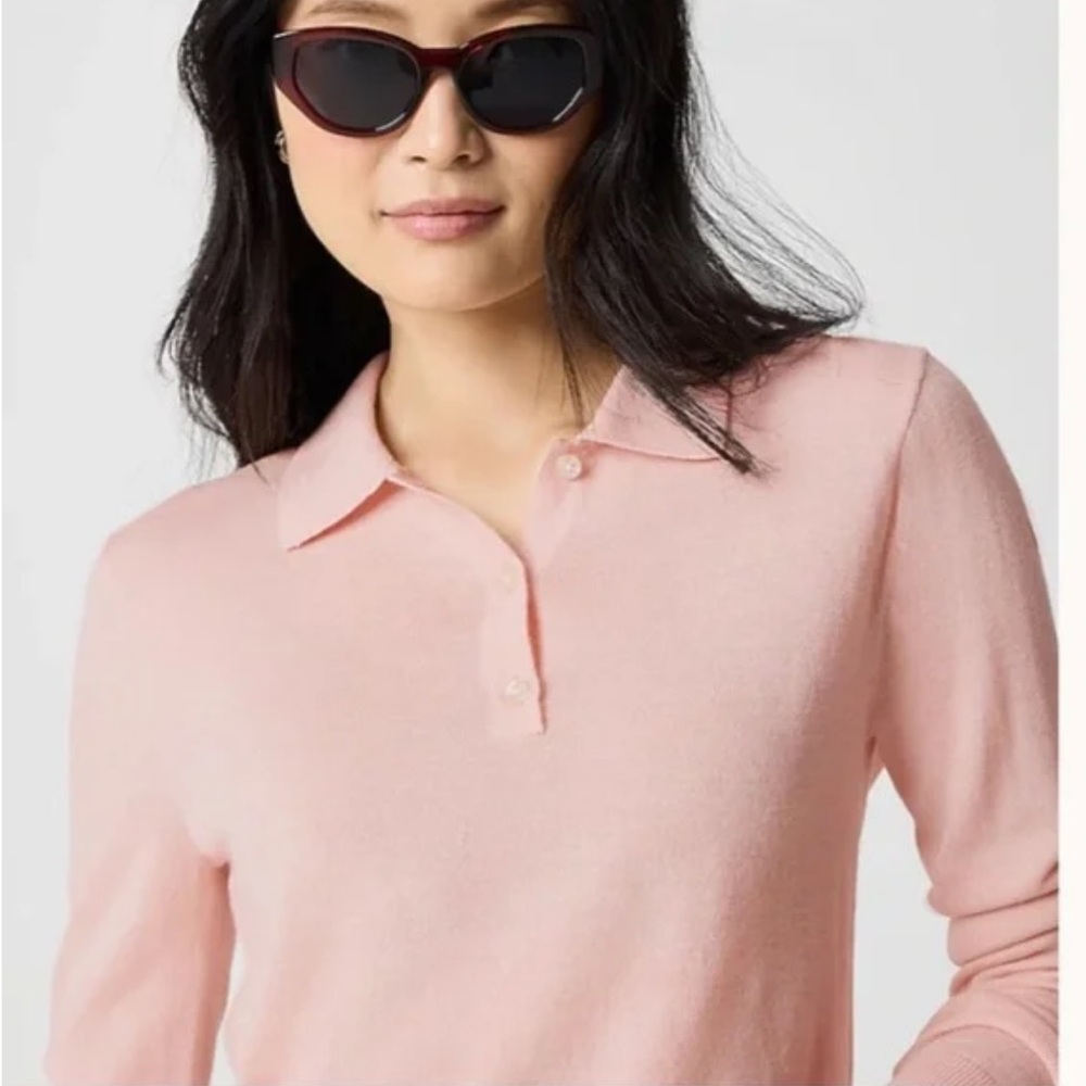 J crew Polo Sweater(Lt Blue)